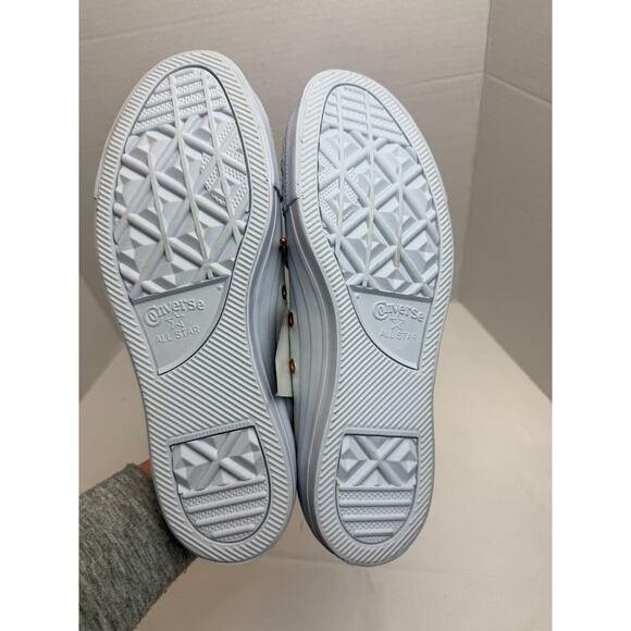 Converse All Star Ox Blue/Blush Suede Rose Gold Hardware Sz W10/M8 US - Picture 7 of 12